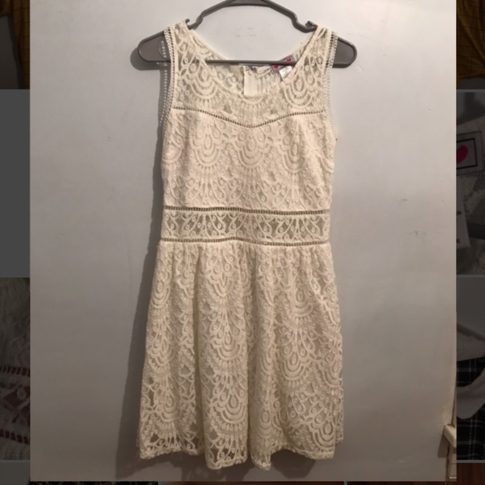 White Lace Dress, Size M